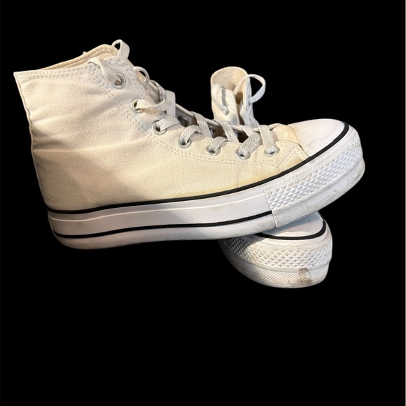 Converse Women's White High-Top Sneakers - Picture 2 of 4